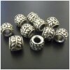 10 Ornament Perlen, Metallperlen Spacer Altsilber