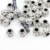 10 Metal Beads, antique silver