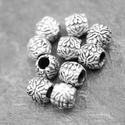 10 Metal Specer Beads, antique silver