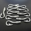 10 Hook Closures, antique silver