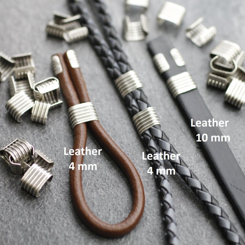 20 Antique Silver Metal Crimp Beads Jewelry Connectors Findings
