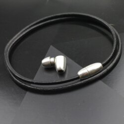 1 Magnetverschluss, Lederarmband Verschluss