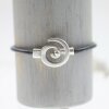 5 Antique Silver Spiral Closure, Bracelet Clasps