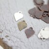 100 Heart Pendants, antique silver