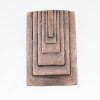 square Future Pendant 4,5x6,9 cm, Antique copper