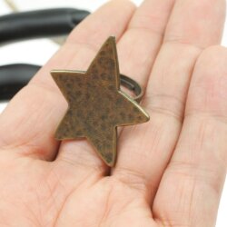 Star Ring 40*40 mm, Antique Brass