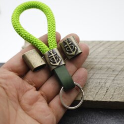 5 Antique Brass Faith Love Hope Slider Beads for Keychain