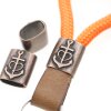 5 Antique Copper Faith Love Hope Slider Beads for Keychain