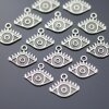 20 Antique Evil Eye Charms, Dainty Evil Eye