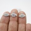 20 Antique Evil Eye Charms, Dainty Evil Eye