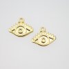 20 Anhänger Auge, Auge charm, Gold Auge