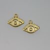 20 Gold Evil Eye Charms, Dainty Evil Eye Pendant