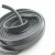 1 m Black flat Leather cord 10 mm wide x 2,5 mm thick