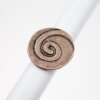 abstract spiral ring, Ø 2,6 cm, antique copper