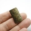 rectangular ring, hammered 1,6x3,1 cm, antique brass