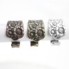 floral ring, Antique Silver