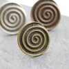 Spiral Design Ring Ø 3,4 cm, antique brass