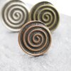 Spiral Design Ring Ø 3,4 cm, antique copper