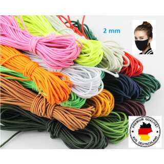 10 m Rubber Band 1,8 - 2 mm, citrine