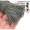 10 m Rubber Band 1,8 - 2 mm, dark green