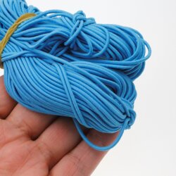 10 m Rubber Band 1,8 - 2 mm, Turquoise