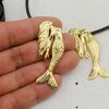 Mermaid, mermaid Pendant 5,9*2,2 cm, Gold