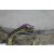Schlangen Doppelring Gothic Tier Reptil Altmessing mit Pinkem Glitzer Kristall