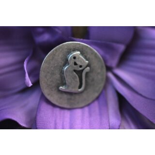 Ser Katzen Ring Miau Statement Tier Natur 925er Sterling Silber beschichtet