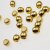 25 Metal Beads 7x5 mm (Ø 4 mm), Gold
