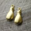 5 boxing glove Pendants, Matt Gold