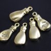 5 boxing glove Pendants, Matt Gold