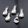 5 boxing glove Pendants, Rhodium