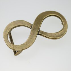 Antique Bronze Infinity Belt Buckle