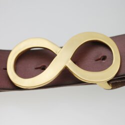 Matte Gold Infinity Belt Buckle