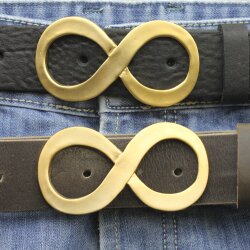 Matte Gold Infinity Belt Buckle