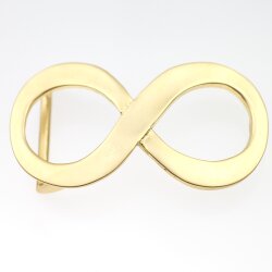 Matte Gold Infinity Belt Buckle