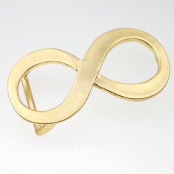 Matte Gold Infinity Belt Buckle