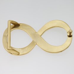 Matte Gold Infinity Belt Buckle