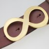 Matte Gold Infinity Belt Buckle