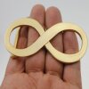 Matte Gold Infinity Belt Buckle