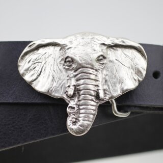 Elefant Gürtelschnalle, Antik Silber