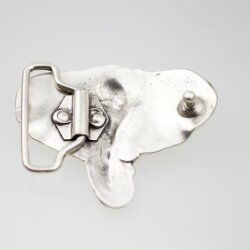 Antique Silver Elephant Head Belt buckle