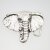 Elefant Gürtelschnalle, Antik Silber