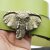 Antique Bronze Elephant Head Belt buckle