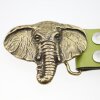 Antique Bronze Elephant Head Belt buckle