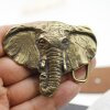 Antique Bronze Elephant Head Belt buckle