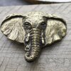 Antique Bronze Elephant Head Belt buckle