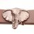 Antique Copper Elephant Head Belt buckle