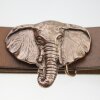 Antique Copper Elephant Head Belt buckle