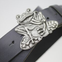 Antique Silver Frog Belt Buckle